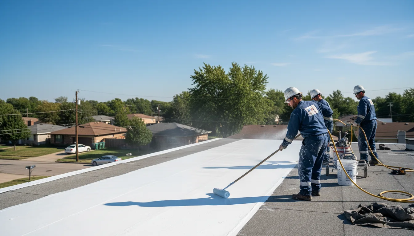 Commercial roof coating in Coplay, PA near me